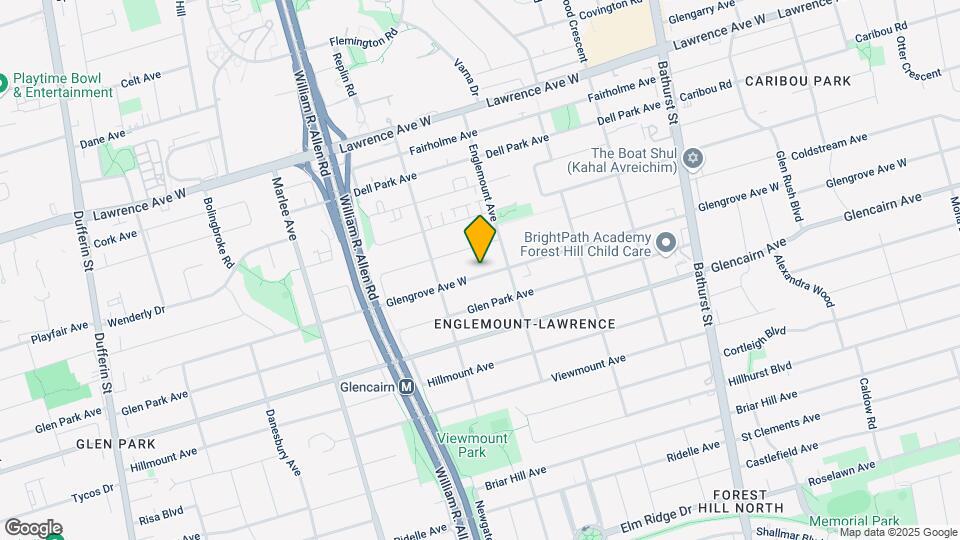 606 Glengrove Ave Map and Location Details