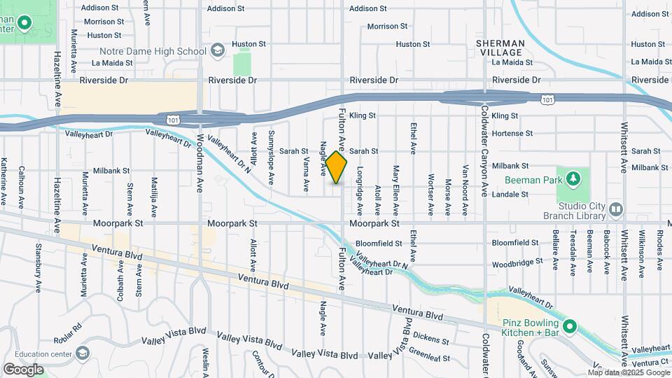 4461 Fulton Ave Map and Location Details
