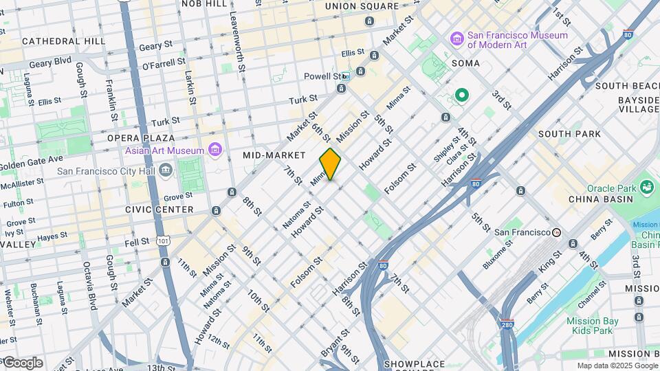 555 Natoma St Map and Location Details