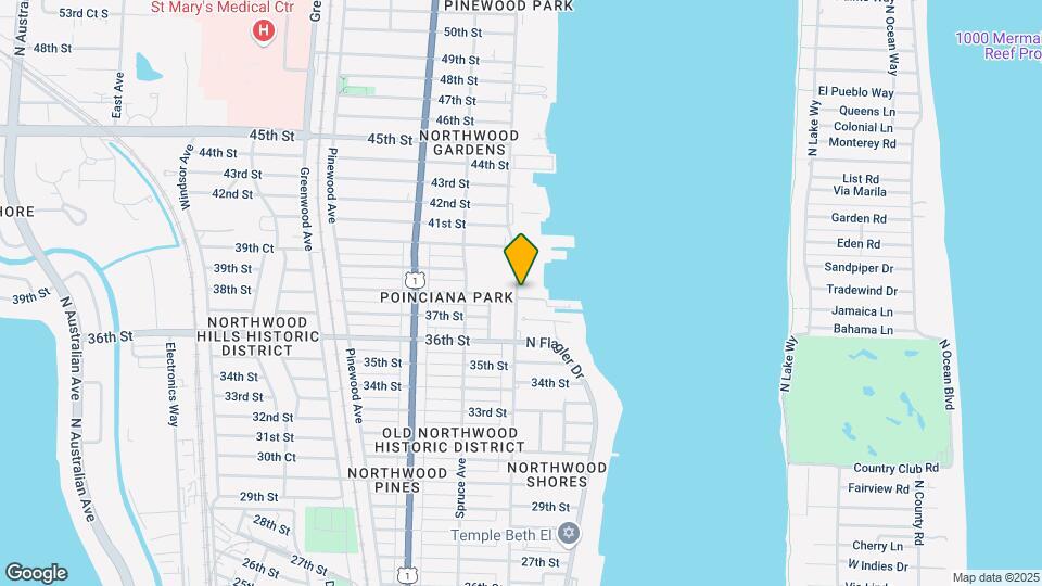3960 N Flagler Dr Map and Location Details