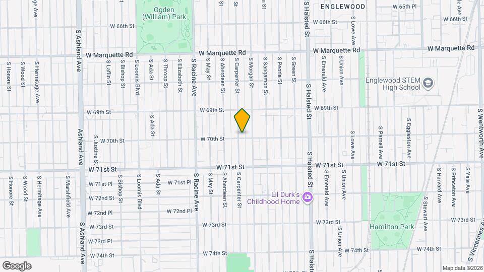 1016 W 70th St Mapa y Detalles de la Ubicación