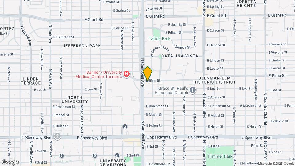 1916 E Elm St Map and Location Details