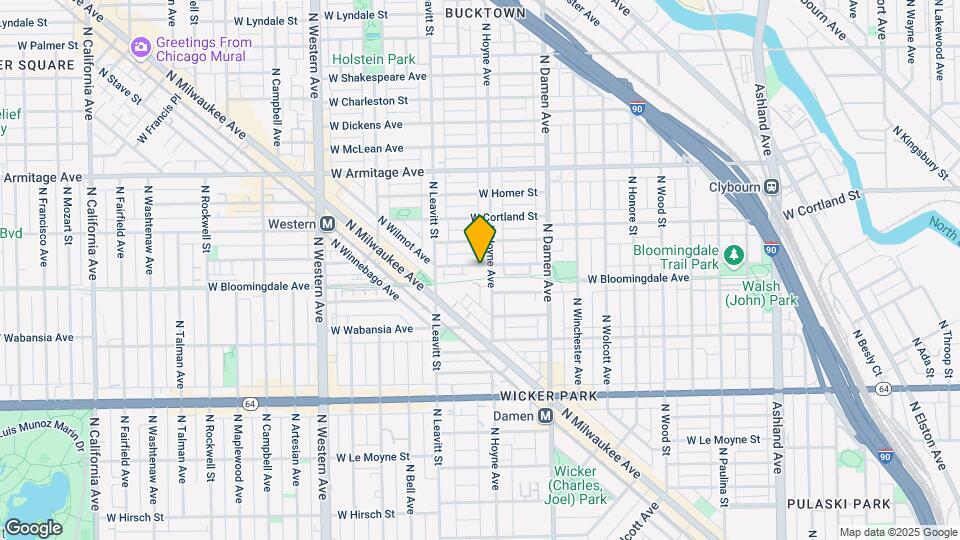 2111 W Churchill St Map and Location Details