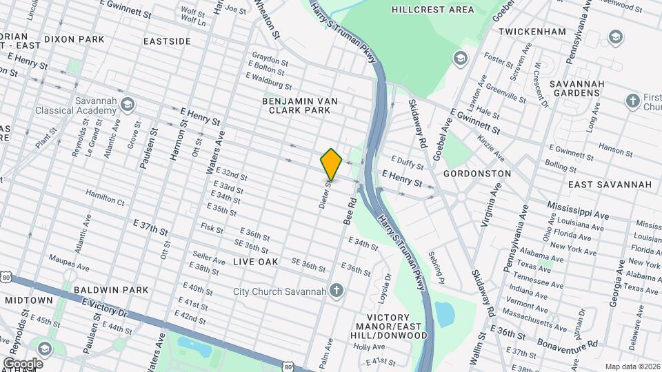 1502 E 31st St Map and Location Details