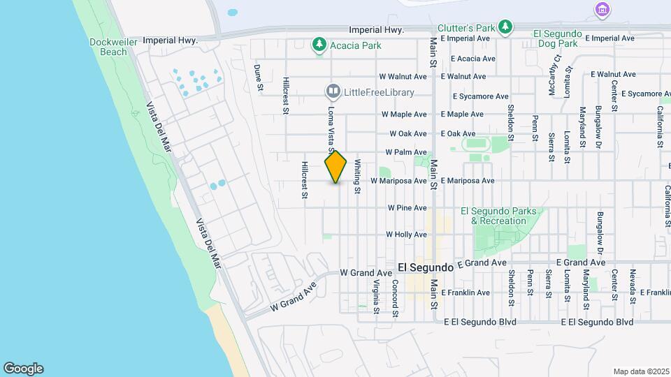 535 Loma Vista St, Unit GST Map and Location Details
