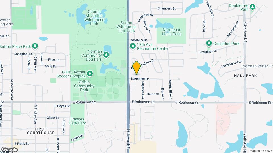 1227 Lakecrest Dr Map and Location Details