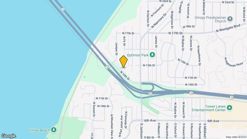 1136 N Fir St Map and Location Details