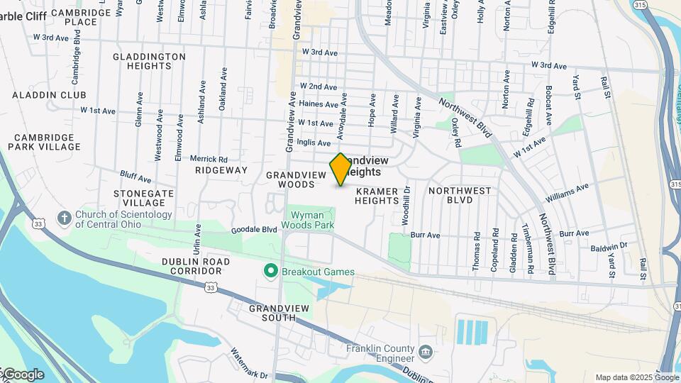 1387 Bluff Ave Map and Location Details