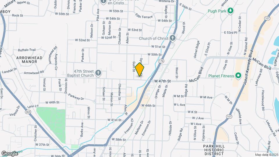 501 W 47th St Map and Location Details