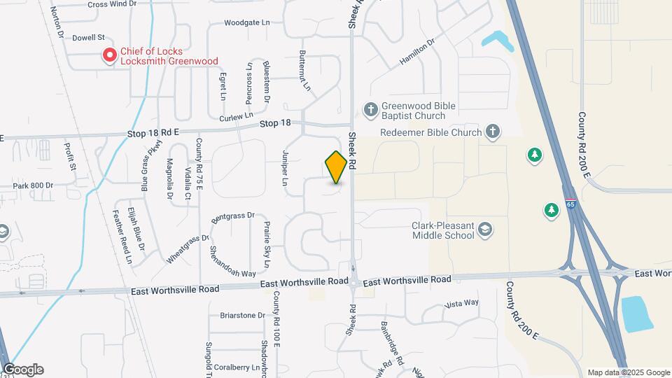 1750 Buckeye Ct Map and Location Details