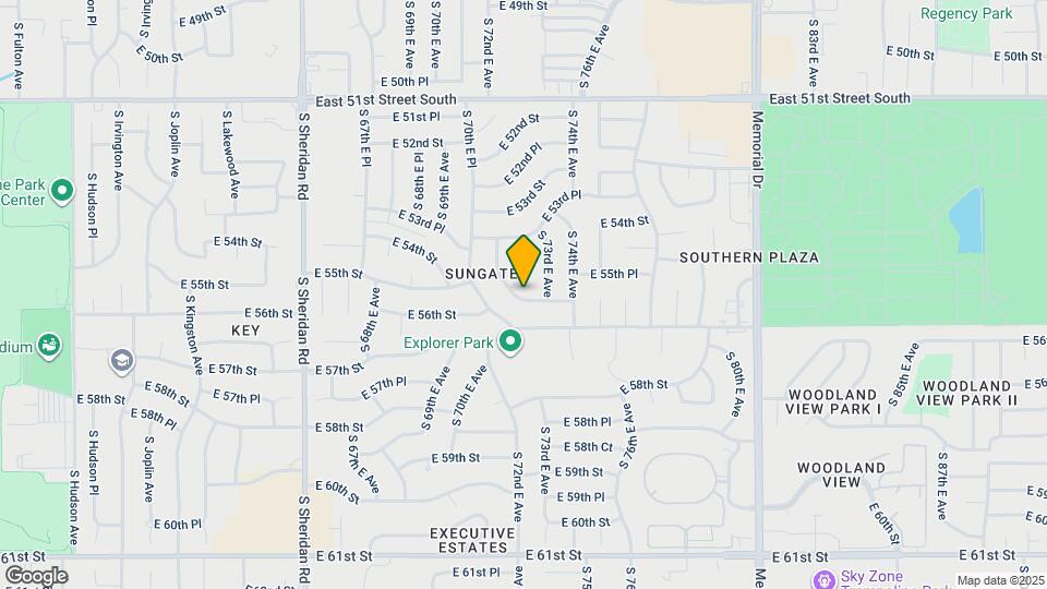 7217 E 55th Pl Map and Location Details