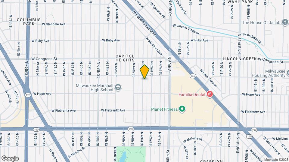 4258 N 63rd St Map and Location Details