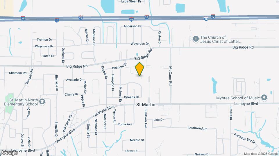 7205 Henderson Dr Map and Location Details