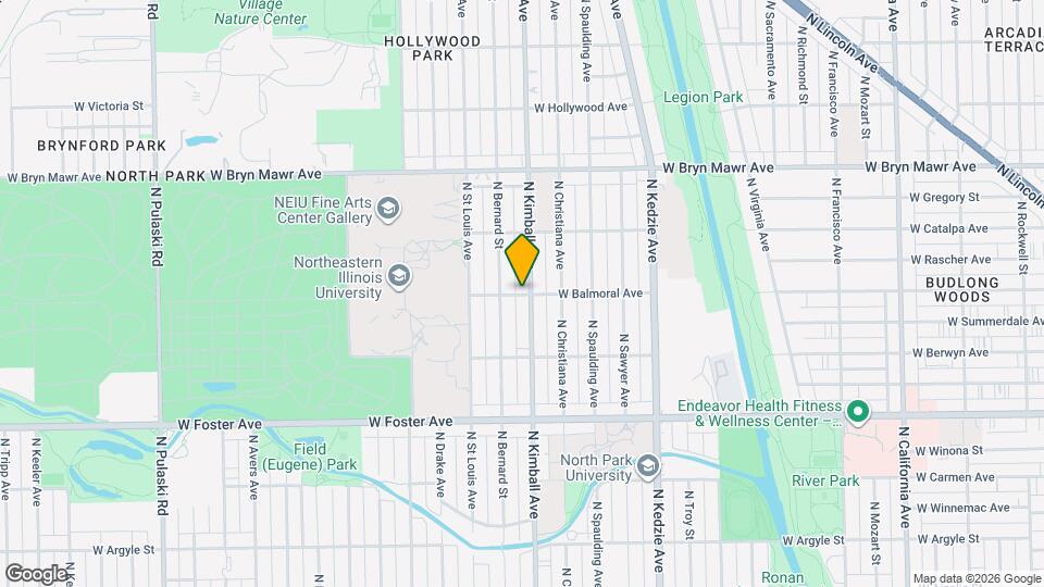 3410 W Balmoral Ave Mapa y Detalles de la Ubicación