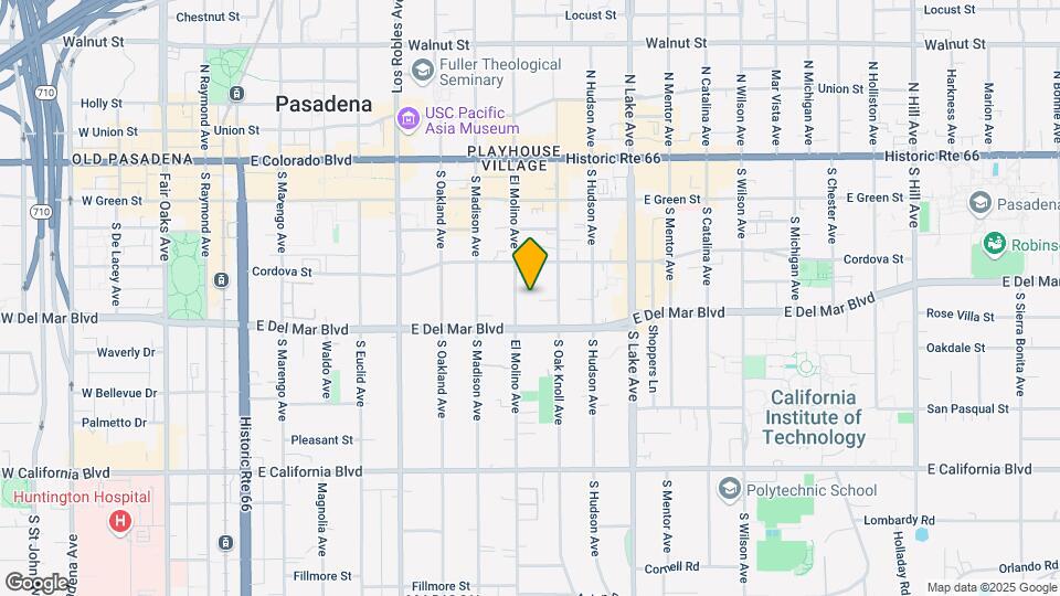 250 S El Molino Ave Map and Location Details