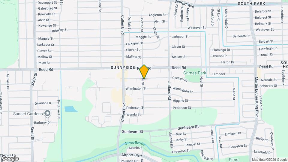 9307 Coffee St Map and Location Details