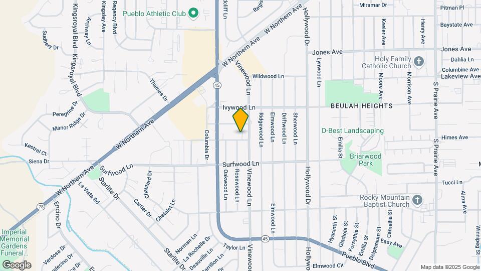 3909 Redwood Ln Map and Location Details