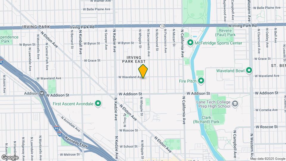 3649 N Whipple St Map and Location Details