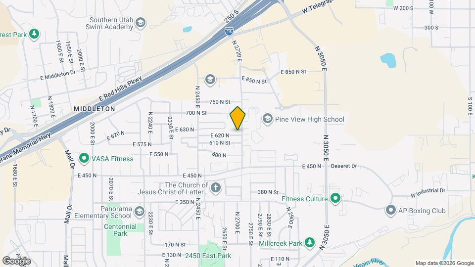 2667 E 620 N Map and Location Details