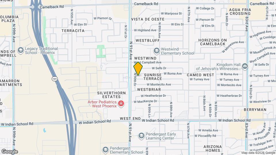 9030 W Turney Ave Map and Location Details