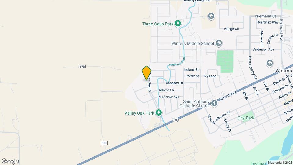 1102 Valley Oak Dr Map and Location Details