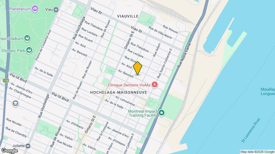 1645 Bennett Av Map and Location Details