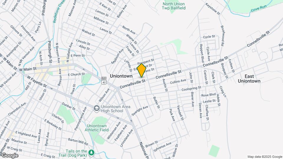 95 Connellsville St, Unit Second floor Map and Location Details