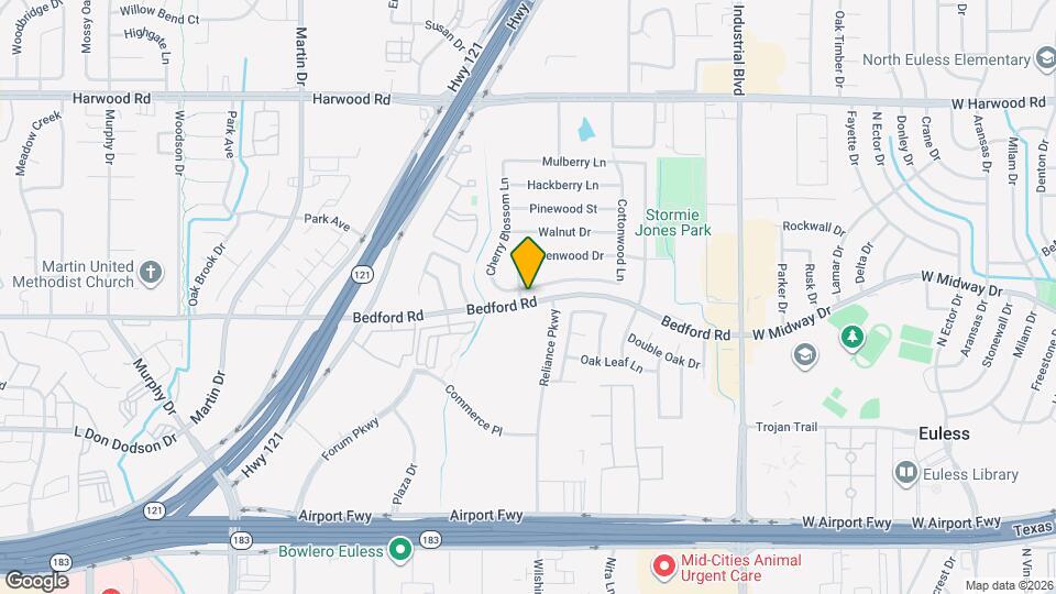 2201 Cottonwood Ln Map and Location Details