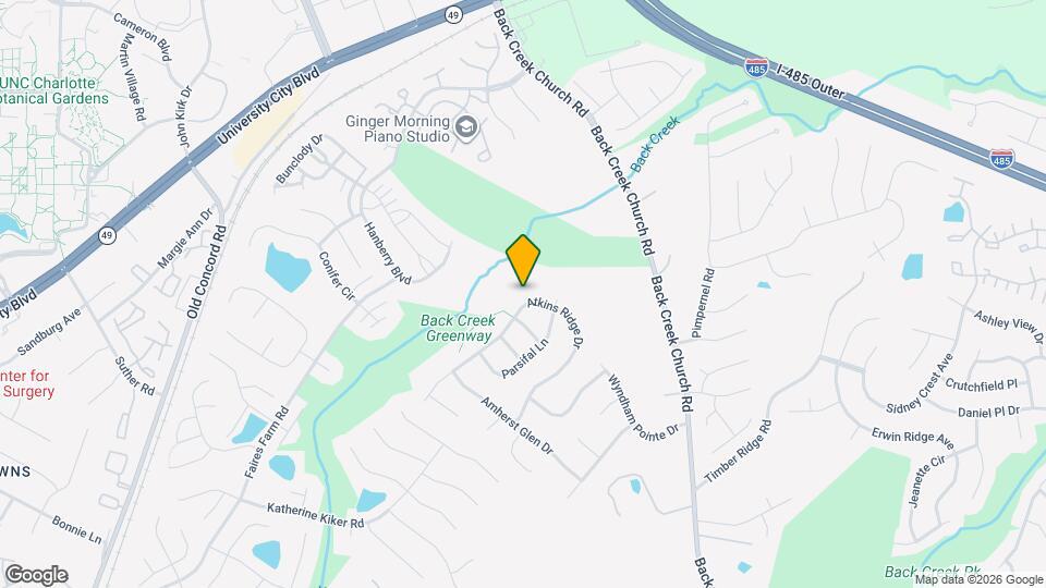 10322 Atkins Ridge Dr Mapa y Detalles de la Ubicación