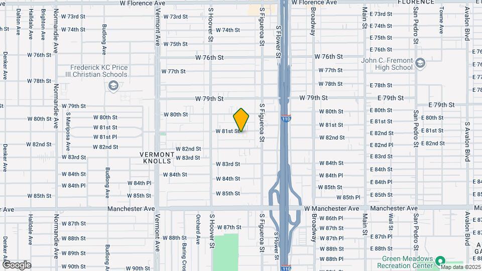 606 W 81st St Map and Location Details