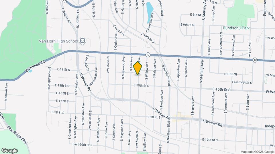 1416 S Hardy Ave Map and Location Details