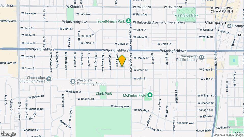 910 W Green St Map and Location Details