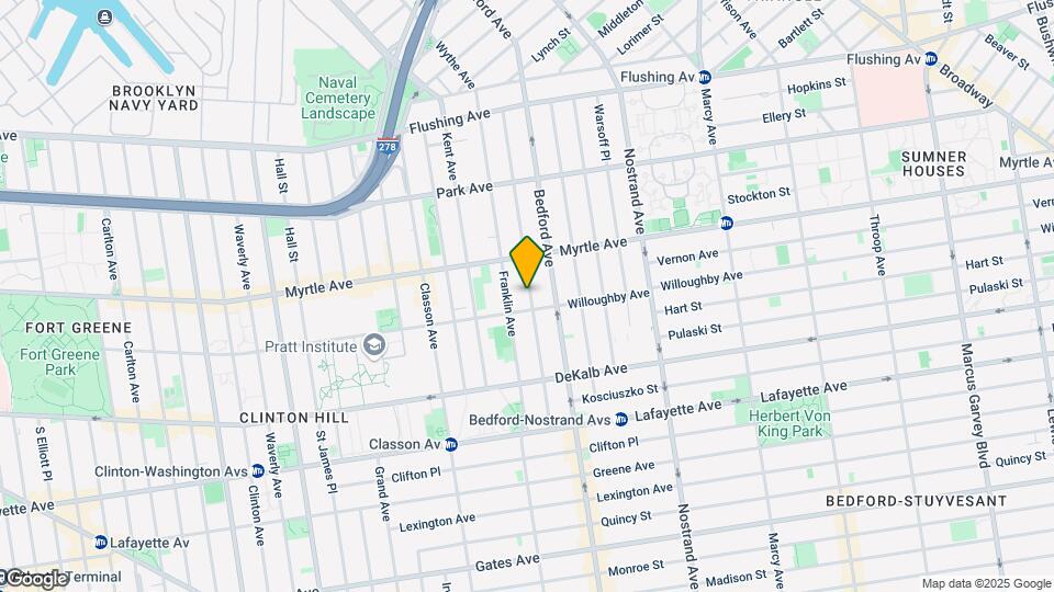 168 Skillman St Map and Location Details