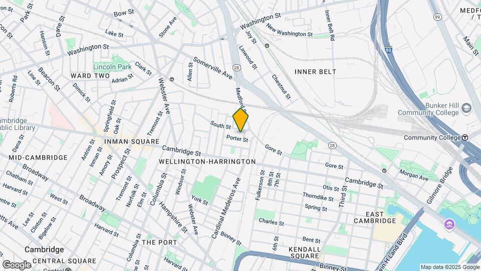 35 Porter St, Unit T Map and Location Details