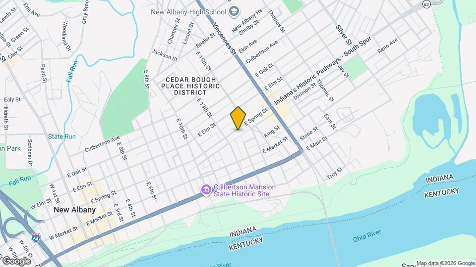 1322 E Spring St Map and Location Details