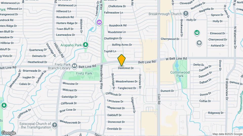 7640 Dentcrest Dr Map and Location Details