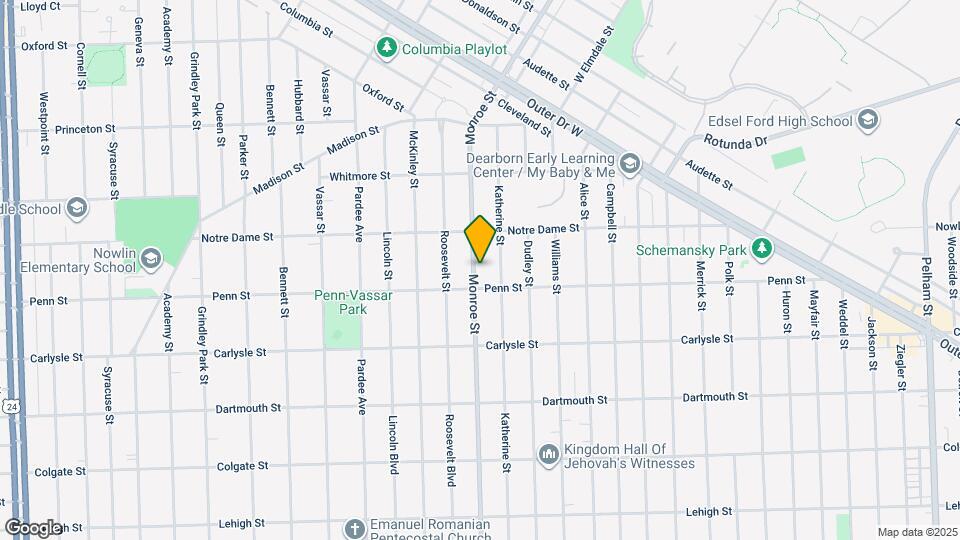 3419 Monroe St Map and Location Details