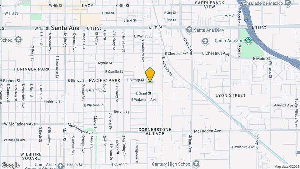 925 Hunter Ave, Unit Detached Front House Map and Location Details