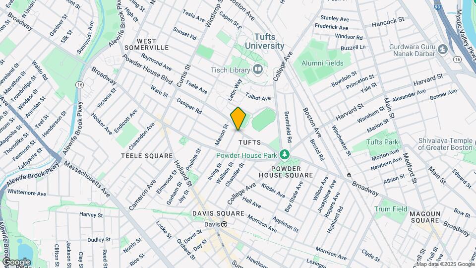 62 Powder House Blvd, Unit 3 Map and Location Details