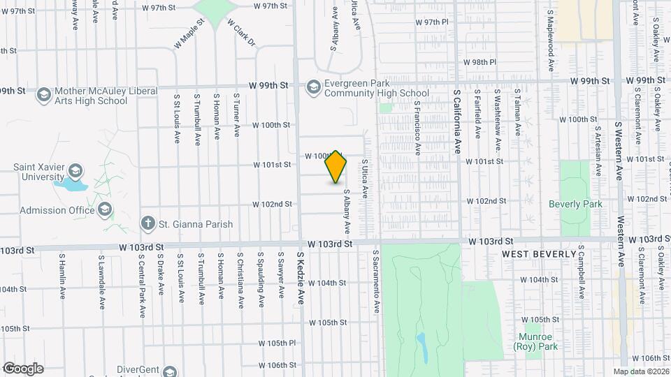 3112 W 101st Pl Map and Location Details