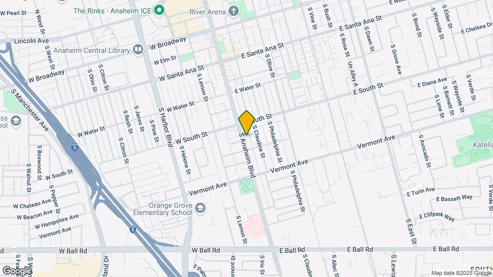828 S Anaheim Blvd Map and Location Details