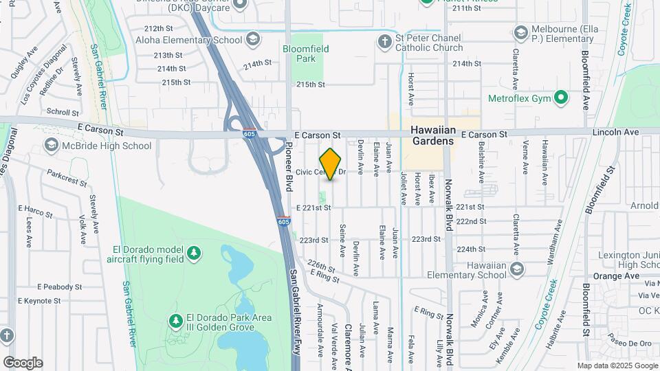 21921 Violeta Ave Mapa y Detalles de la Ubicación