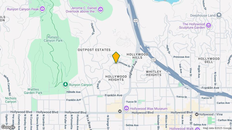 2071 Glencoe Way Map and Location Details