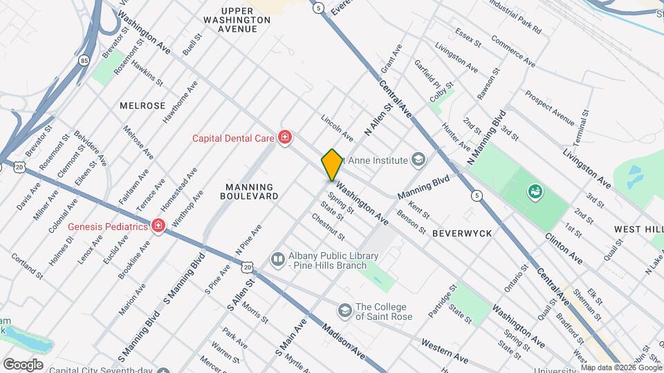 123 N Allen St, Unit 1 Map and Location Details