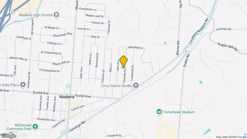 7255 Osceola Dr Mapa y Detalles de la Ubicación