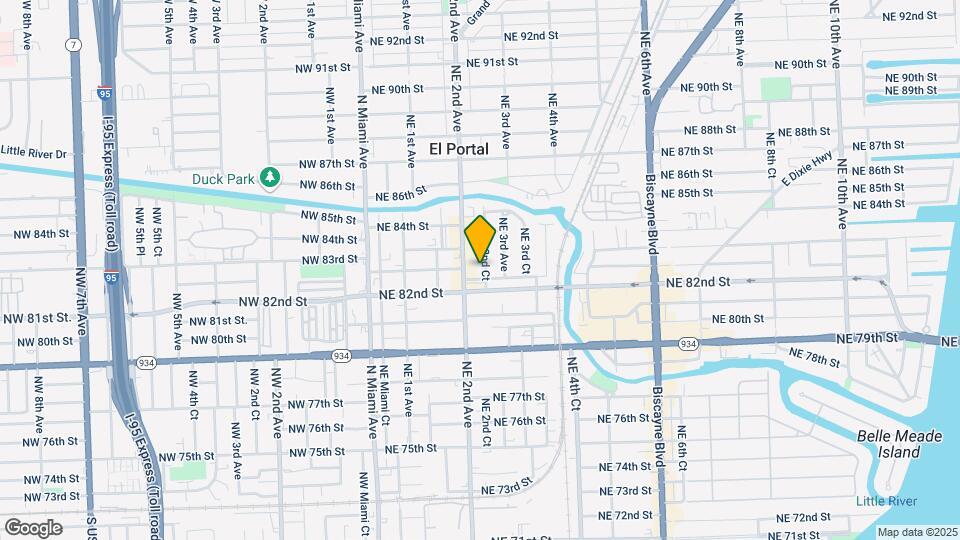 8246 NE 2nd Ct Map and Location Details