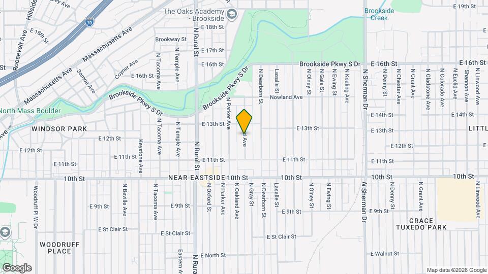 1216 N Oakland Ave Map and Location Details