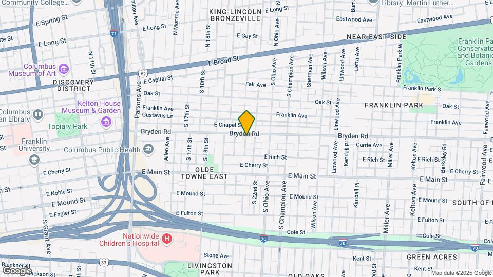 245 S 21st St Map and Location Details