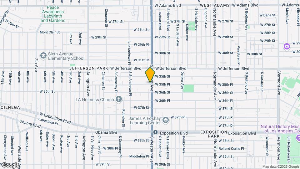 1707-1711 W 35th Pl Mapa y Detalles de la Ubicación