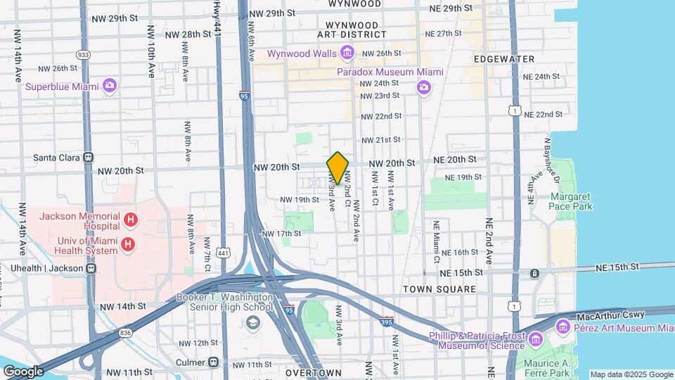 1927 NW 3rd Ave, Unit A2 Map and Location Details